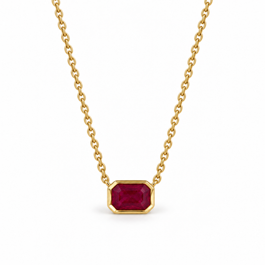 Collar con rubí