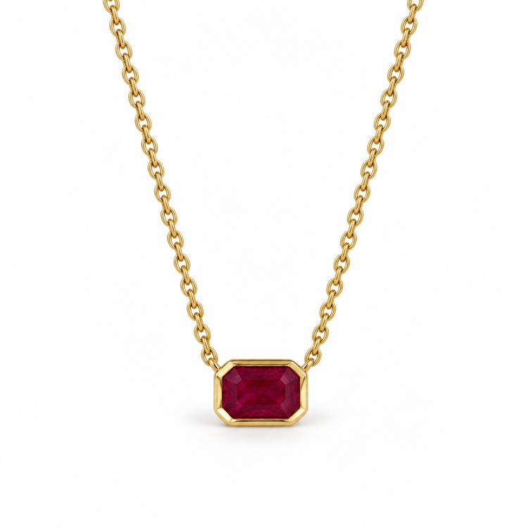 Collar con rubí