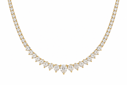 Tennis Necklace Riviera Diamantes 10 Ct