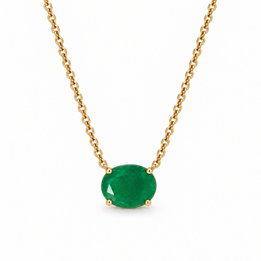 Collar con esmeralda