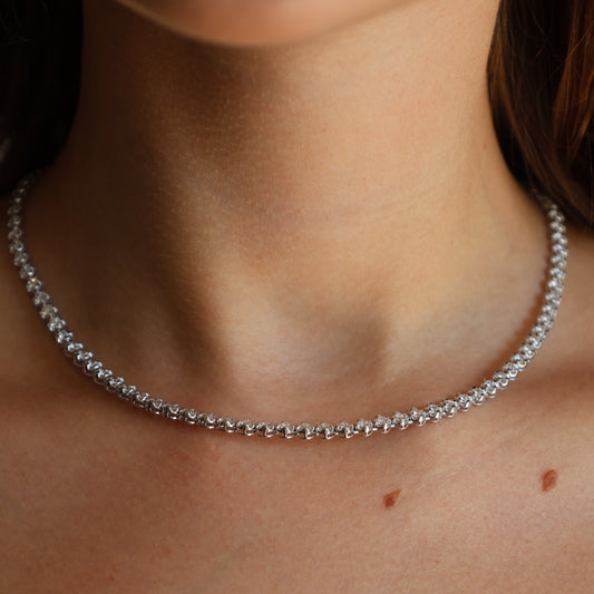 TENNIS NECKLACE BUTTERCUP 7 ctw