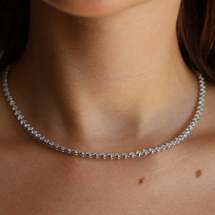 TENNIS NECKLACE BUTTERCUP 7 ctw