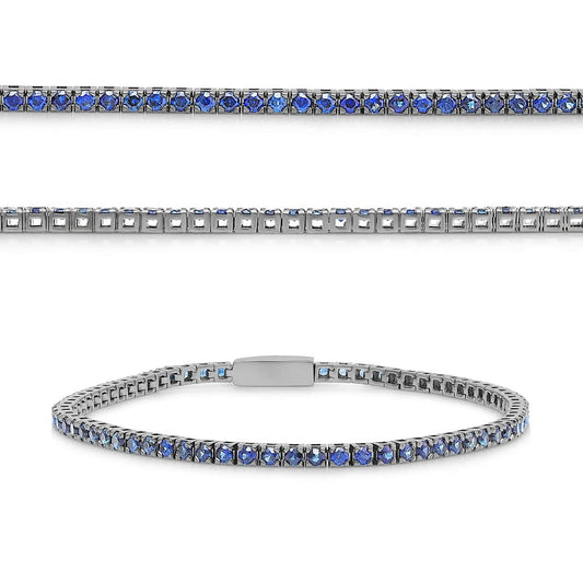 Round Sapphire Bracelet