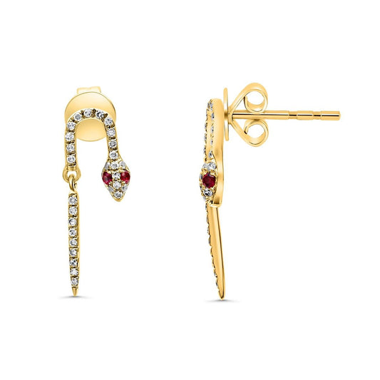 Ruby Earring Snake