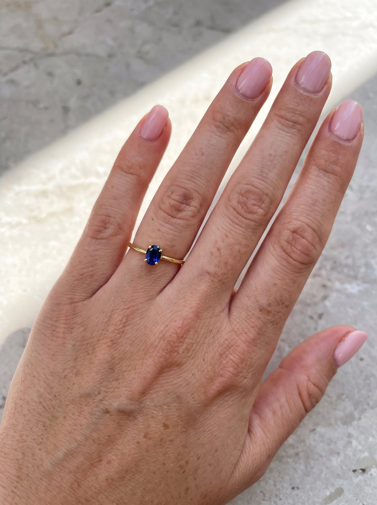Anillo Zafiro Oval