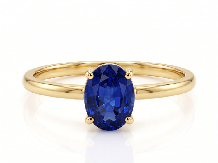 Anillo Zafiro Oval