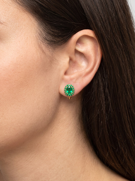Set Esmeralda Aretes y Dije