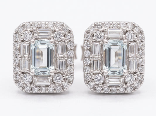 Aretes Aguamarina