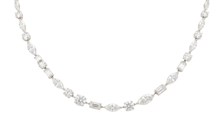 Tennis necklace multishape