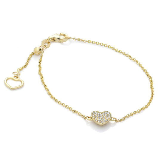 Heart Shape Diamond Bracelet