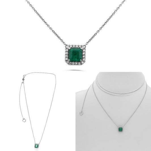 Radiant Emerald Necklace