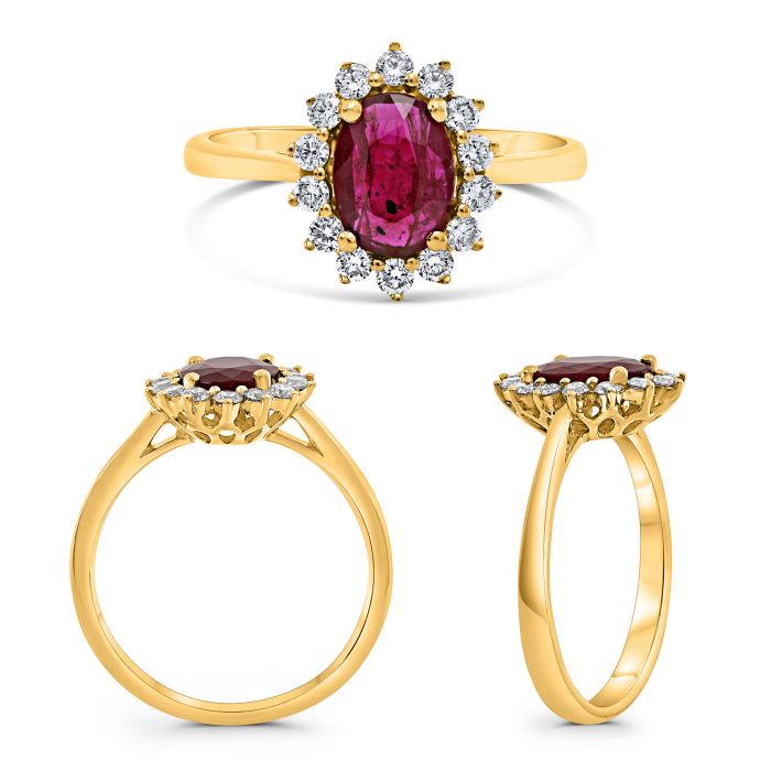 Oval Ruby Ring