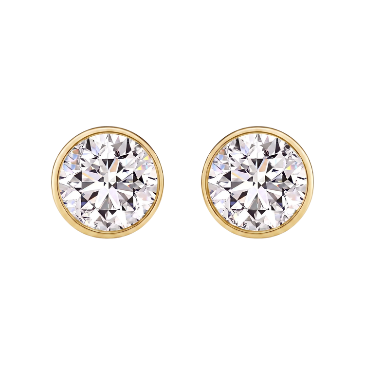 Studs Bisel 2 ctw