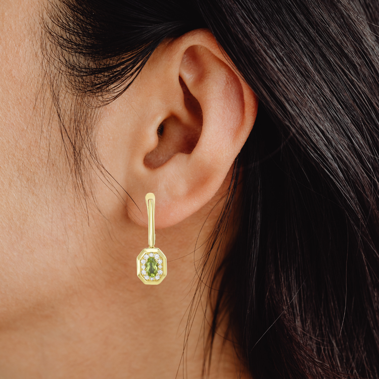 Aretes Colgantes Peridoto