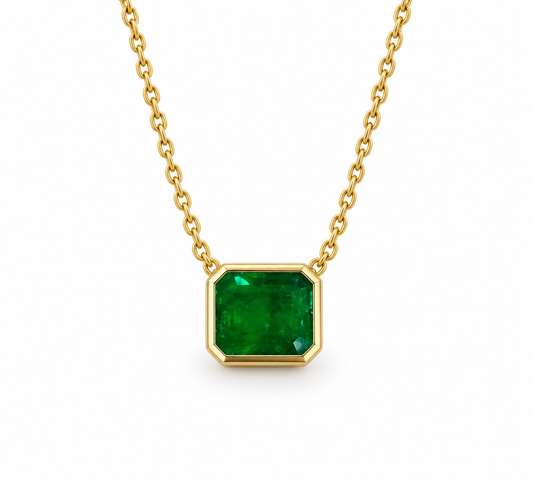 Collar Esmeralda Bisel