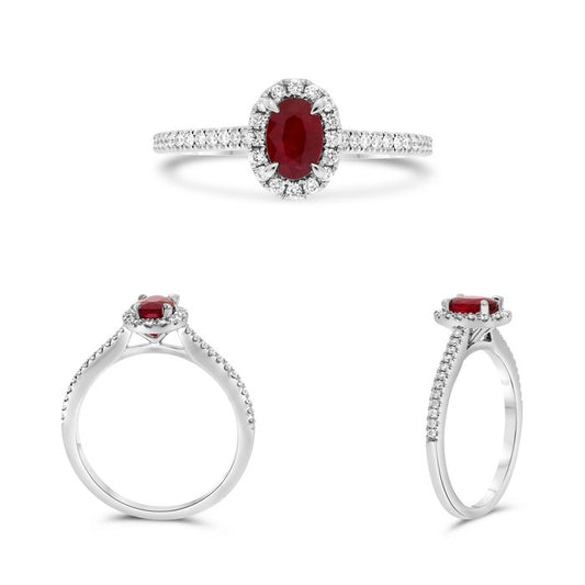 Oval Ruby Ring