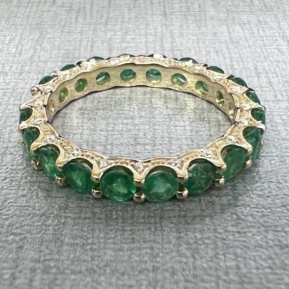 Round Emerald Ring