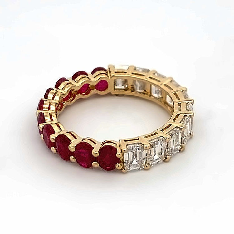 Mixed Shape Ruby Ring