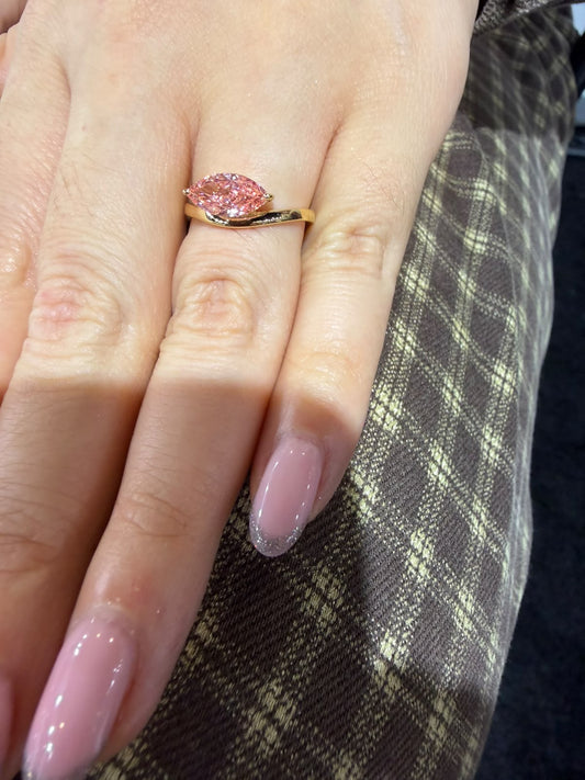 Anillo Diamante Fancy Pink