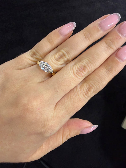 Anillo Diamante Marquise