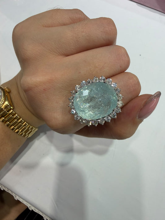 Anillo Paraiba Diamantes