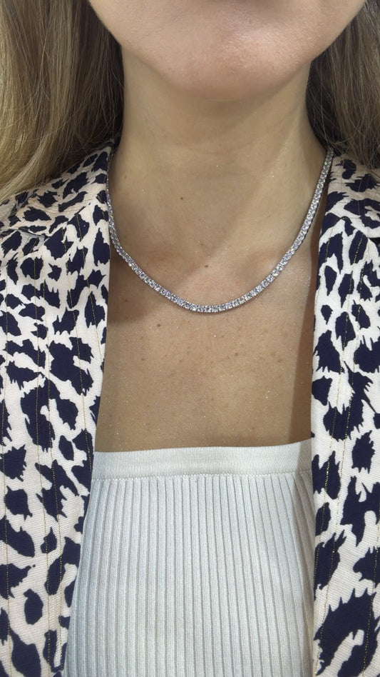 Tennis Necklace Diamantes 21 Ct