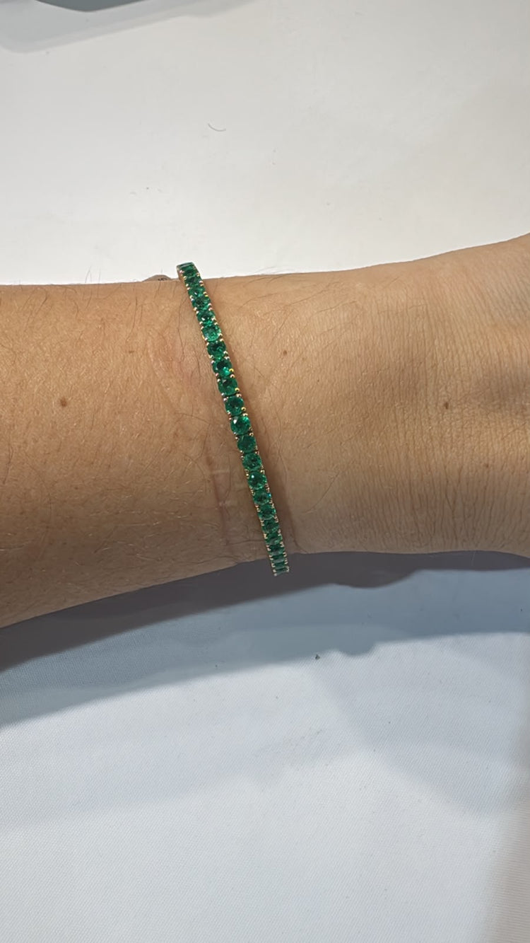 Tennis Bracelet Esmeraldas