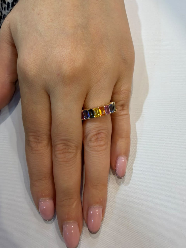 Anillo Zafiros Rainbow