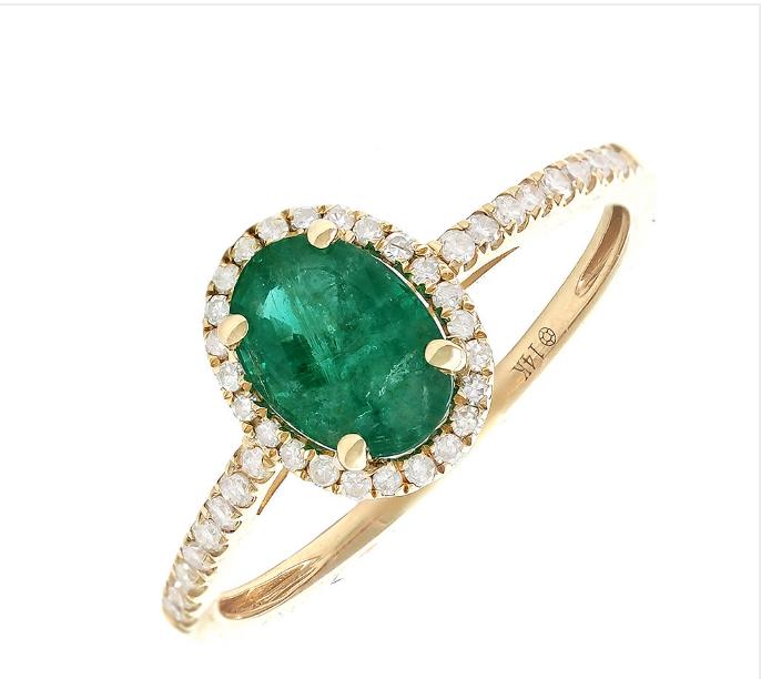 Anillo Esmeralda Halo
