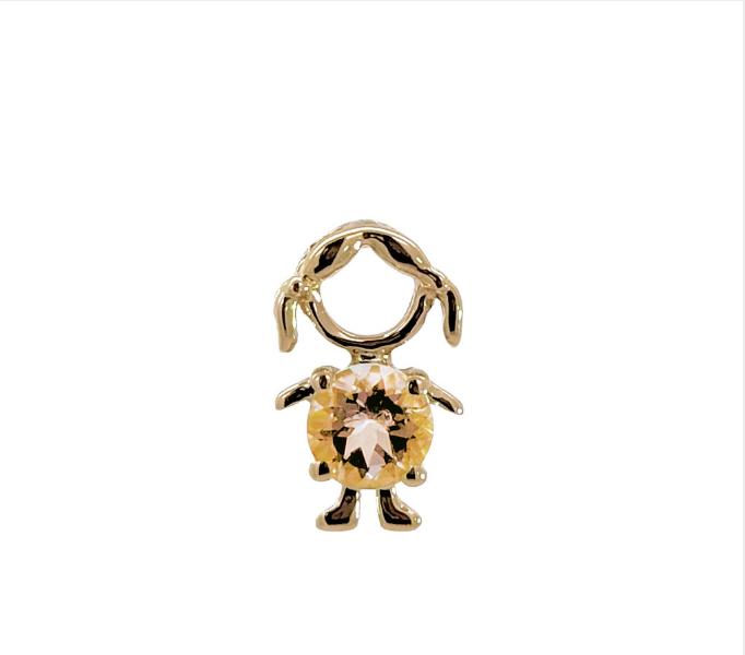 Collar Niña Citrina
