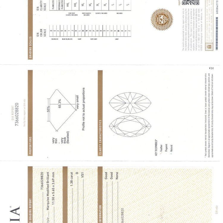 Diamante Marquesa de 1.22 quilates
