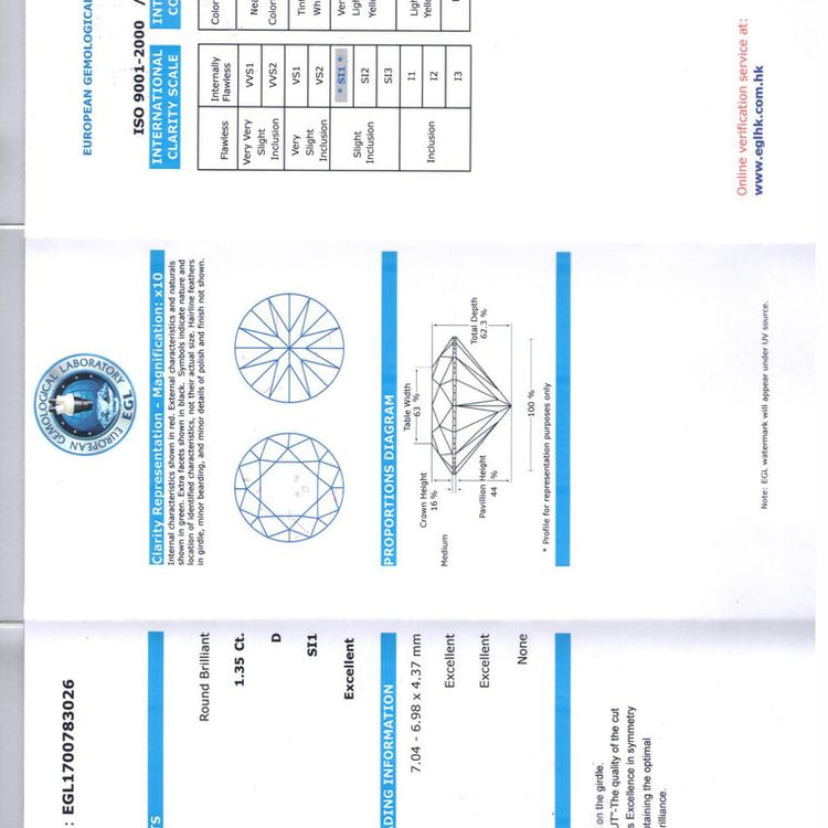 1.35 Carat Round Diamond