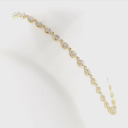 Bezel Prong Neckalce