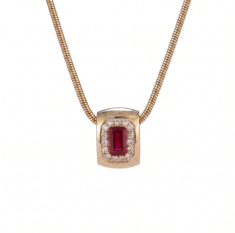 Charm de Rubí y Diamantes