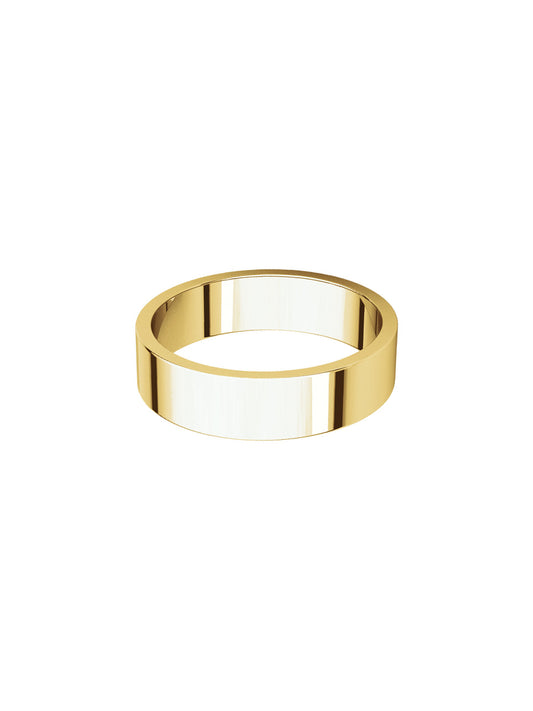 Classic flat double ring 5mm