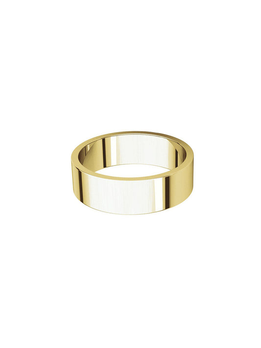 Classic flat 6mm double ring