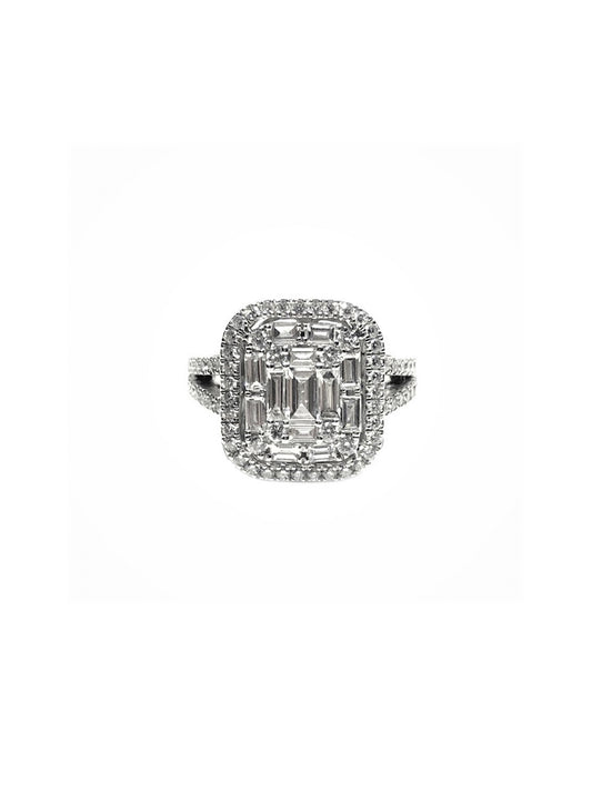 Anillo Diamantes Corte Baguette