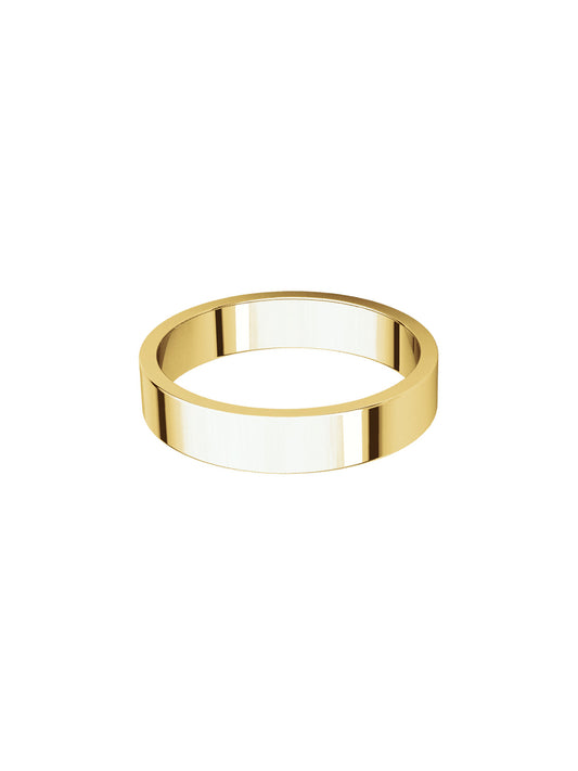 Classic flat 4mm double ring